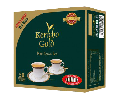Czarna herbata Kericho Gold – Pure Kenya Tea, 50 torebek, pakowane pojedynczo