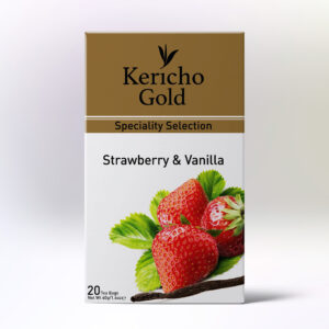zdjęcie przedstawiające opakowanie herbaty kericho truskawka wanilia